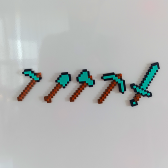 MINECRAFT Elmas Magnet Seti