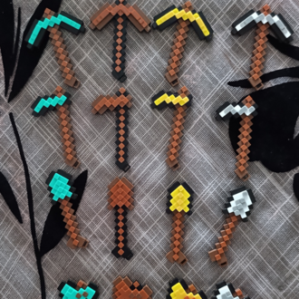 MINECRAFT Altın Kılıç (Golden Sword) Anahtarlık