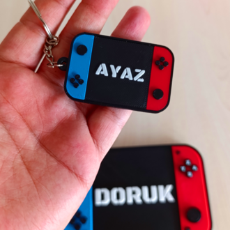 İsminize Özel Gamer Seti | Tabela + Anahtarlık