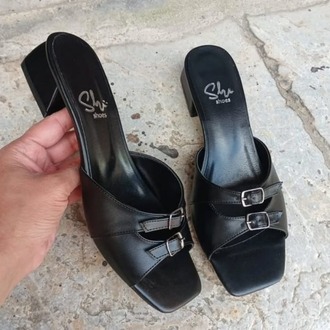 SİYAH TOKA DETAYLI TERLİK
