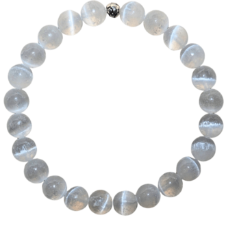 Selenit Bileklik %100 Doğal Taş 1. Kalite 8mm