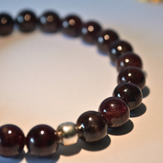 Garnet Bileklik Doğaltaş 8mm 