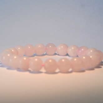 Pembe Kuvars Bileklik Doğaltaş 8mm Sevgi Taşı