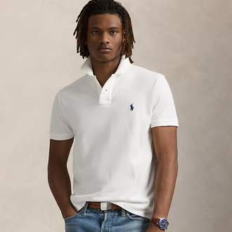  Ralph Lauren yakalı T-shirt ( Beyaz )