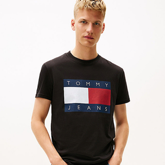 Tommy Hilfiger flag tişört ( siyah ) 
