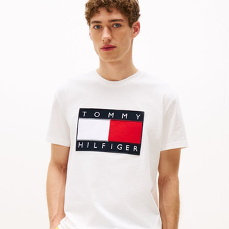 Tommy Hilfiger flag tişört ( beyaz )