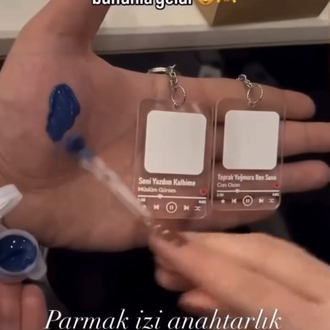 Parmak izli anahtarlık