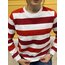 çizgili sweatshirt