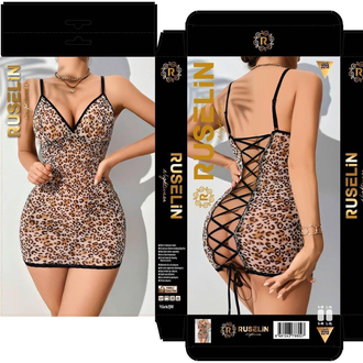 RUSELİN LEOPAR FANTAZİ GECELİK