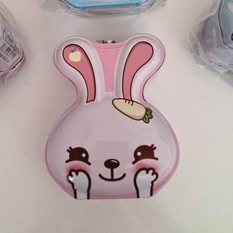 Pembe Tavşan Kumbara. Çocuk Ve Yetişkin İçin Kilitli Kumbara