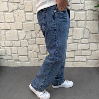BAGGY ERKEK MAVİ KOT PANTOLON
