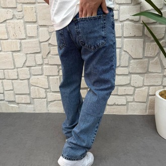 BAGGY ERKEK MAVİ KOT PANTOLON