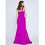 RENGIN
One Shoulder Maxi Viscose Mermaid Regular Fuchsia Wedding Guest Dress Ren6208fus