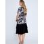 MY STYL
Mid-Length Midi Viscose Column Plus Size Black White Casual Dress Mys1022syh