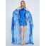 EXPLOSION Off Shoulder Mini Sequin Column Regular Blue Cocktail Dress Exp57650sak