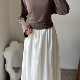 Oysho bağlamalı bluz / kahve 