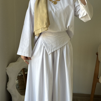 Lale Pantalon takım / beyaz