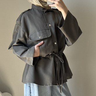 Massi Model Ceket Parka / haki