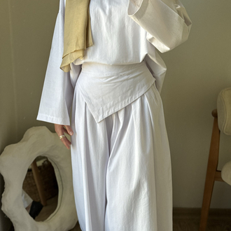 Lale Pantalon takım / beyaz