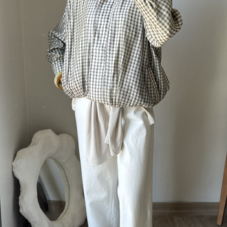 Kareli bomber ceket / yeşil