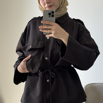 Massi Model Ceket Parka / kahve