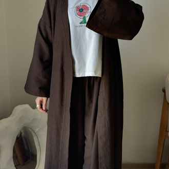 Kimono Takım / acı kahve