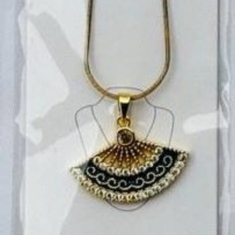 Paslanmaz Çelik Yelpaze Uçlu Kolye – Altın & Gümüş Renk Seçenekleri