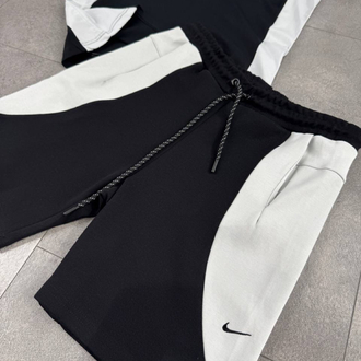 Nike Tech Şort Takım Siyah/Beyaz [NK-006]