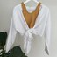 Beyaz Muslin Crop