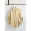 Bej Oversize Poplin Gömlek