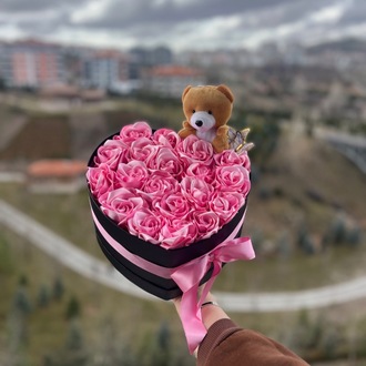 Ahenk kişiye özel orta boy gül kutusu 