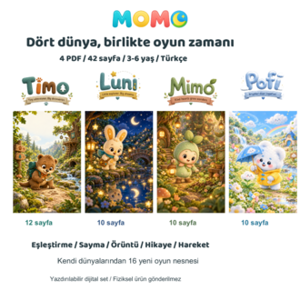 MOMO Dört Dünya | Premium 42 Sayfa PDF Etkinlik Paketi