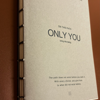 MONAD Aletheia '' Only You '' Defter - El Yapımı A5 - Koptik Dikişli, Çizgili
