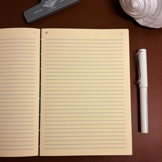 MONAD Aletheia '' Only You '' Defter - El Yapımı A5 - Koptik Dikişli, Çizgili