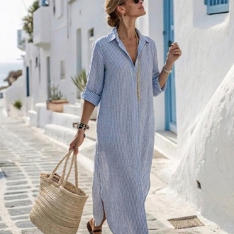 Dress Cape Blue Lng
