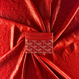 Goyard Card Holder Red