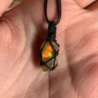 Opal Örgü Kolye (Büyük)