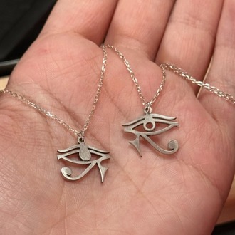 Ra & Horus'un Gözü Gümüş Kolye