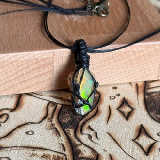 Opal Örgü Kolye (Büyük)