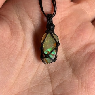 Opal Örgü Kolye (Büyük)