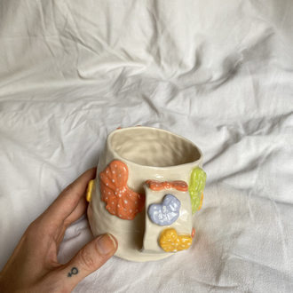 Colorful Ribbons Handmade Mug