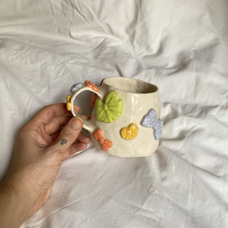 Colorful Ribbons Handmade Mug
