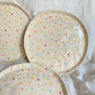 Happiness Handmade Plate