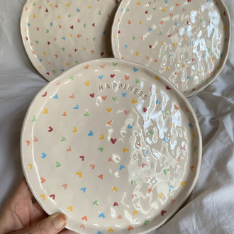Happiness Handmade Plate