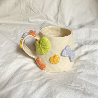 Colorful Ribbons Handmade Mug