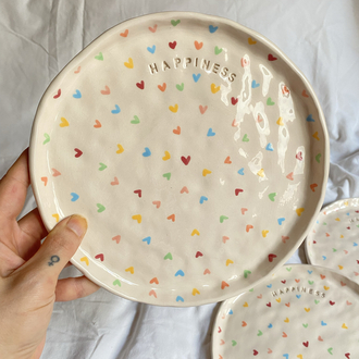 Happiness Handmade Plate