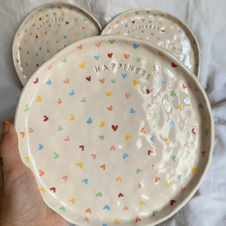 Happiness Handmade Plate