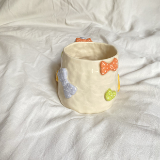 Colorful Ribbons Handmade Mug