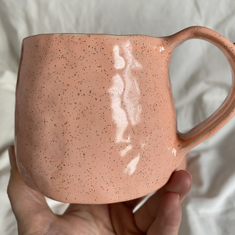 “Highly Caffeinated” 3D Handmade Ceramic Mug