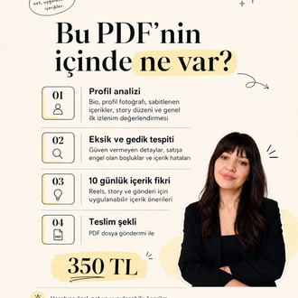Instagram Profil Analizi + 10 Günlük İçerik Fikri PDF’i